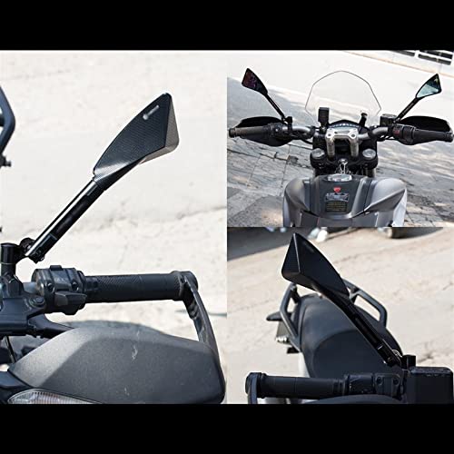 Espejo retrovisor de aluminio CNC verde con corte triangular premium para Yamaha MT 10 4