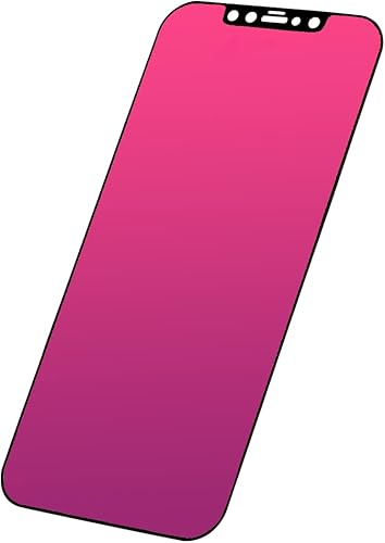EGKimBa Protector de pantalla de privacidad compatible con iPhone 11 PROiPhone XSiPhone X solamente, 5.8 pulgadas, degradado, colorido, galvanizado,