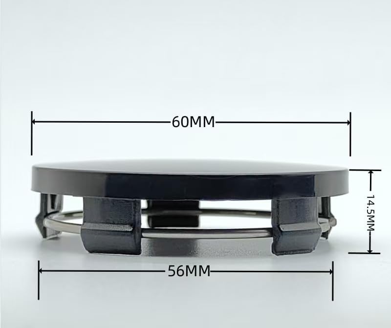 4 PCS Car Wheel Center Caps for Kia Sportage Hybrid 2026, ABS Rust-Proof Hub Caps, Snap-in Anti-Falling Deco Vehicle Rim Hub Caps, OD 60mm