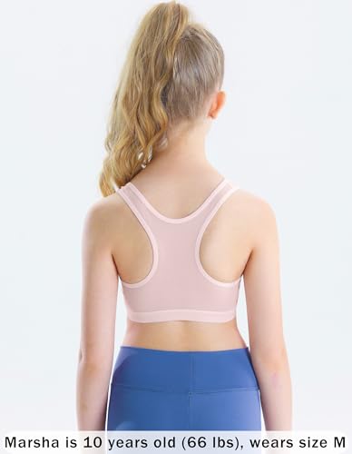 Training Bras for Girls 8-10 Seamless First Girls Bras 10-12 Years Old Racerback Sports Bras Ultra Breathable Comfort4