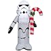 Gemmy Industries Star Wars Stormtrooper Holding Can Christmas Inflatable White/Black Fabric 42