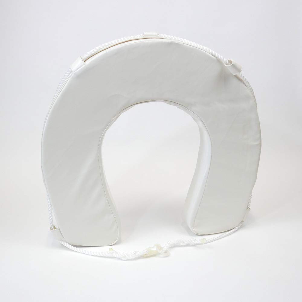 MiDMarine Horseshoe Lifebuoy Man overboard/MOB Yacht Boat Safety, White