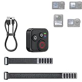 Montaje horizontal y vertical flexible: cuenta con cuatro agujeros inferiores laterales para fijar la correa de muñeca en cualquier orientación. Se monta de forma segura en palos selfies, manillares, volantes o tu muñeca mientras mantienes el control remoto correctamente alineado.