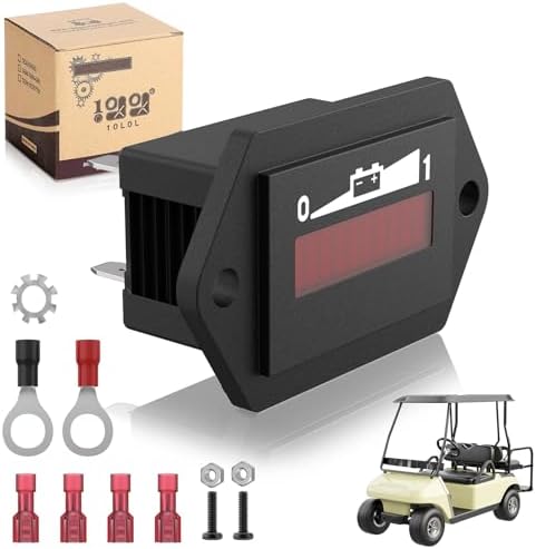 10L0L Golf Cart Battery Meter 36V/48V Battery Gauge, Waterproof L...