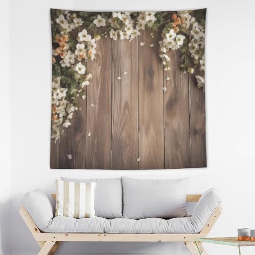 Couverture murale amusante et grand tissu à suspendre floral