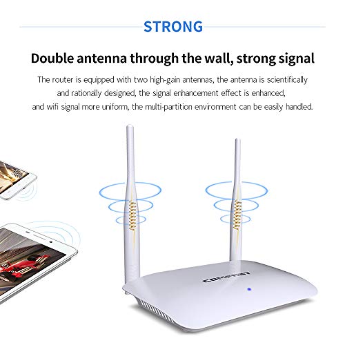 Andoer COMFAST WR623N Wireless Router Dual Antenas Roteador WiFi para Escritório/Casa