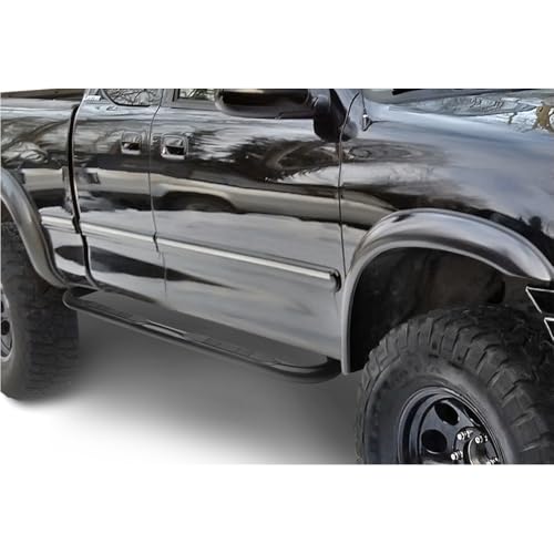 Estribos redondos negros para Toyota Tundra 2000-2006 miniatura 2