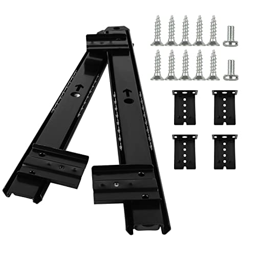 ZOFUN 2 Set Under Desk Keyboard Shelf Runners, 350mm Under Desk Drawer Sliders with Installed