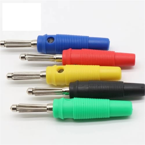 Conectores banana de 4 mm para eliminar ruidos en poste de conexión