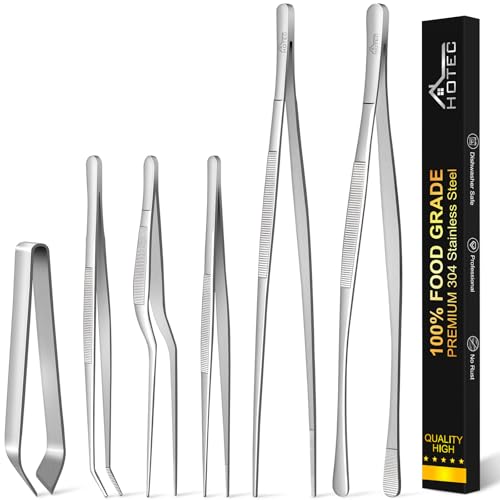 HOTEC 6-Piece Tweezers Set