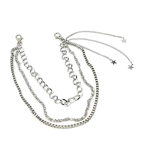 Image of Vintage Harajuku Punk Cool Pants Jeans Chain Fashion Body Jewelry Accessory for Women Girls Cute Waist Chain