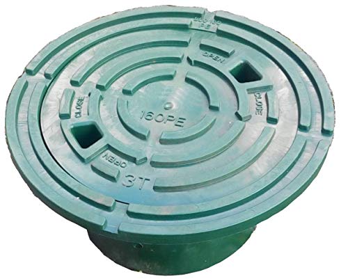 Kontrollschachtdeckel, Rohrkappe, Rohr Deckel für Steigrohr DN160-DN200 Cover