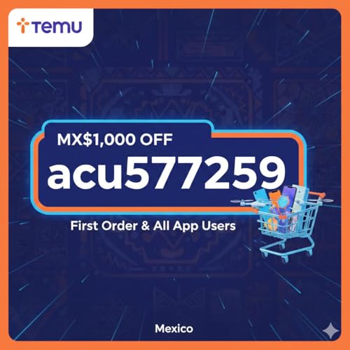 Couverture de Mexico ⫅ TEMU coupon Code MX$1,000 off ⟦""acu577259""⟧ First Order & All App User