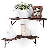 【Geeignete Plätze für Holz Eckregal】Die wand regalen sind einfach und im vintage und können verwendet werden, um Wohnzimmer, küche, Schlafzimmer, Badezimmer, Büros, Bars, Korridore und Balkone zu dekorieren. Das regalbretter ist auch das perfekte einzugsgeschenk für einen freund.