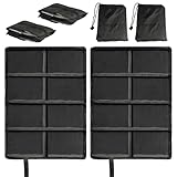 2 Pz Tappetino Pieghevole Campeggio Outdoor, Tappetino Campeggio Oxford, Cuscino Pieghevole per Esterni Impermeabile, Cuscino Sedile per Viaggi Escursionismo Parco Picnic, con 2 Borse Portaoggetti