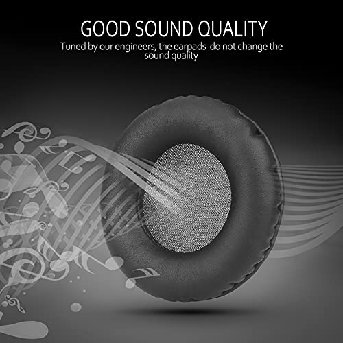 Krone Kalpasmos ATH-S220BT イヤーパッド、直径 75mmイヤーパッド、プロテインレザー、グレー防塵イヤーマフ。AKG K518LE、Audio Technica ATH S200BT、Sony MDR-NC6、JVC対応（リスト参照）。快適性 音質向上、グレー