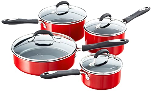 Cuisinart 55-11R Advantage Nonstick 11-Piece Cookware Set, Red 3 Gallery Image Cuisinart 55-11R Advantage Nonstick 11-Piece Cookware Set, Red 3 Gallery Image