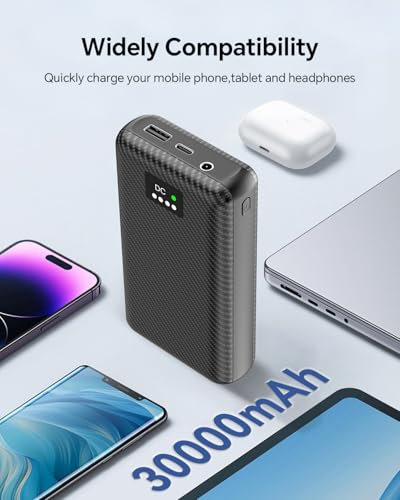 Heated Vest Battery Pack, 7.4V 30000mAh Portable Charger with DC and USB Output Ports for Heated Jacket,Coat,Pants and Heating Clothing for Men 6