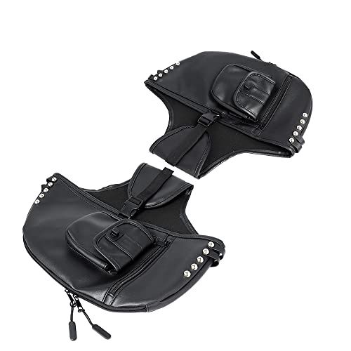 H RUO Funda de Cuero Sintético para Protector de Motor para Harley Touring Road King Road Glide Electra Street Trike 1980-2023 miniatura 3