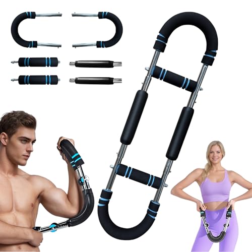 Twister Armtrainer, U-förmiger Twister-Armtrainer,60–100 Lb Verstellbares Brusttrainingsgerät/Arm- und Handmuskeltrainer,Krafttrainingsgerät für zu Hause