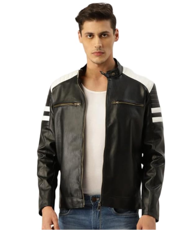 leather retail Men's Faux Leather Textured Regular JacketLRBWBL0511-picture-20