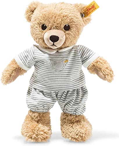 Steiff Kuscheltier Bär mit Namen Bestickt - Schlaf-Gut-Bären, Niedliches Plüschtier Stofftier, Schmusetier Geschenk zur Geburt, Weihnachten, Geburtstag