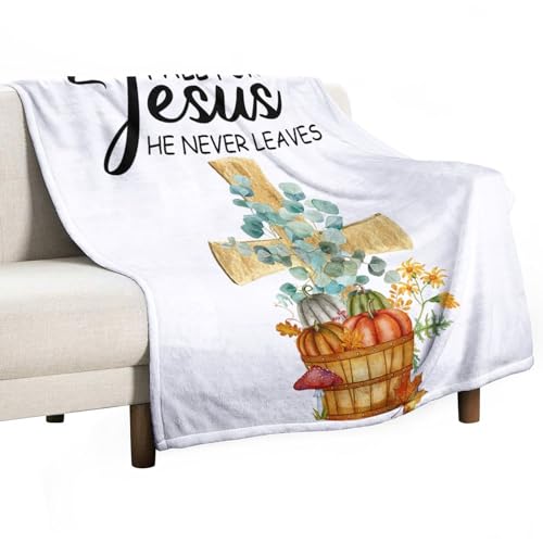 Couverture flanelle chrétienne jésus pelucheuse haut de gamme 101x127 cm