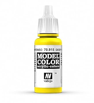 Vallejo Model Color 17 ml Acrylic Paint - Deep Yellow