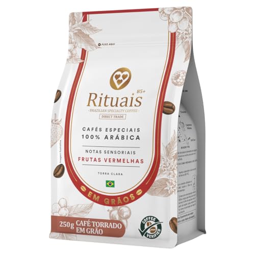 Café Torrado em Grãos Frutas Vermelhas 3 Corações Rituais 85+ Pouch 250g