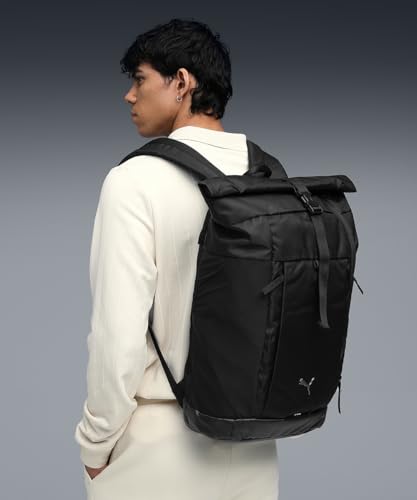 Image of Puma, Unisex-Adult, ROLLTOP Backpack III, Black, (9269901)