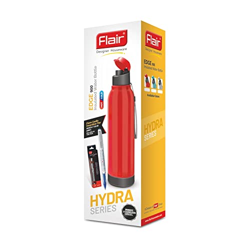 Image of Flair Edge Steel Inner Insulated Water Bottle 650 ml - Grey