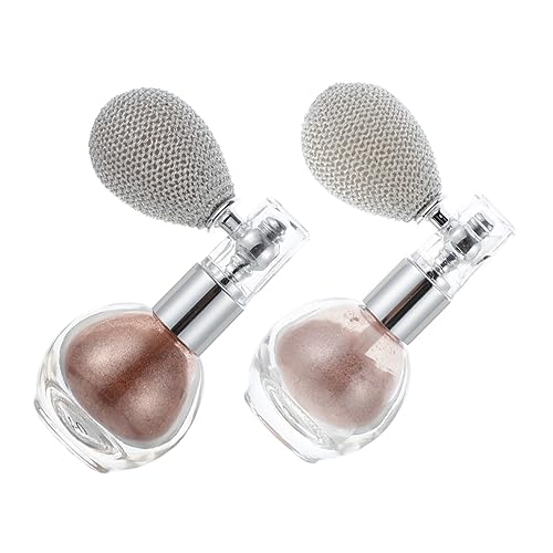 Vaguelly 2Piezas Spray Corporal Glitter Maquillaje Polvo Resaltador Para Cuerpo y Color Nude