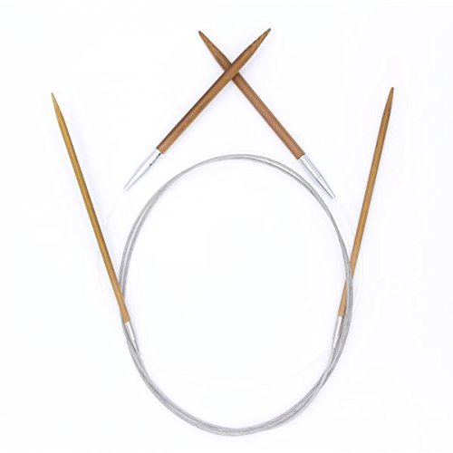 Set da 16 Ferri Circolari in Bambù con Custodia da...