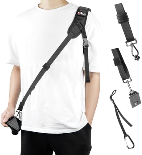K&F Concept Camera schouderriem voor fotografen, professionele camera schouderriem, schoudertas riem compatibel met Sony Canon Nikon Fuji camera, andere DSLR SLR camera's