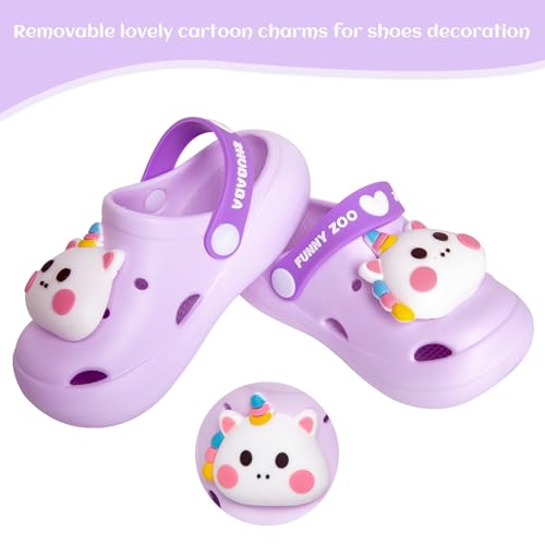 Image of Toddler Little Kids Clogs Slippers Sandals, Non-Slip Girls Boys Clogs Slide Lightweight Garden Shoes Slip-on Beach Pool Shower Slippers