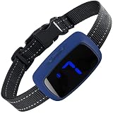 Dog Bark Collar, No Shock Bark Collar for Large Dogs with Vibration and Beep Modes Rechargeable Huma