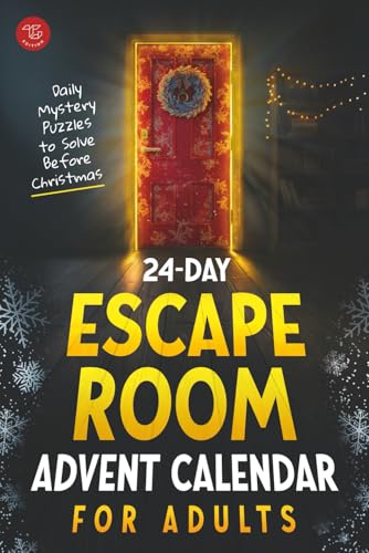 24-Day Escape Room Advent Calendar for Adults: Daily Mystery Puzzles to Solve Before Christmas