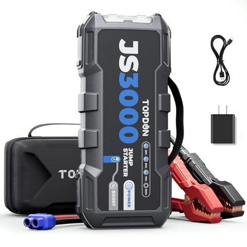 TOPDON Starthilfe Powerbank, JS3000 Starterbatterie 2000A Auto Bo...