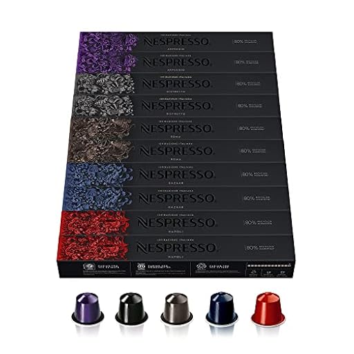 Nespresso Original Selección de Cafés Intensos, 100 Cápsulas (20 Ristretto, 20 Arpeggio, 20 Roma, 20 Kazaar y 20 Napoli) para Máquina de Café, Cafetera, Tueste Intenso | Ya disponible en tu tienda friki favorita! En mundofriki.es!