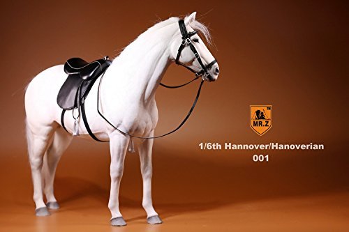 Amazon | 1/6 フィギュア用 馬 モデル 白馬 ホワイトホース 馬具