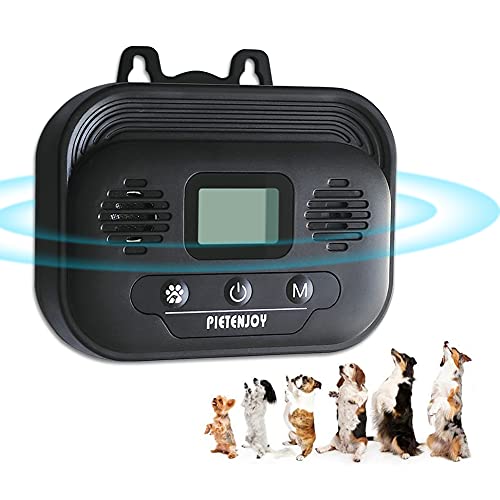Ultrasoniques Anti-aboiements de Chien, Automatique Dispositif de Contrôle des Aboiements Exterieur Entraînement Dispositif Anti-aboiement sans Danger et Humain Cover