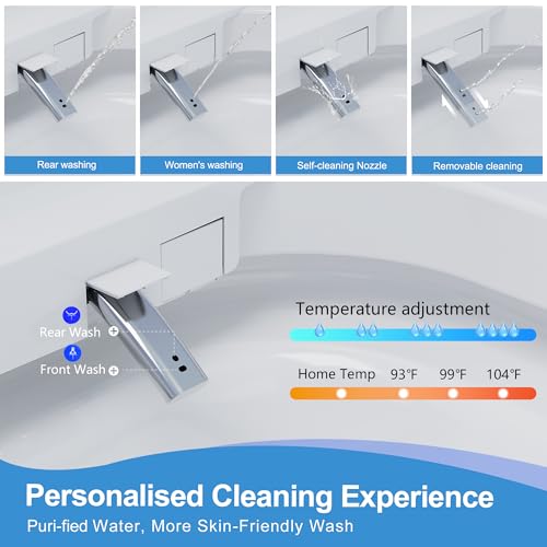Image of Luxury Smart Toilet with Heated Seat & Instant Warm Water