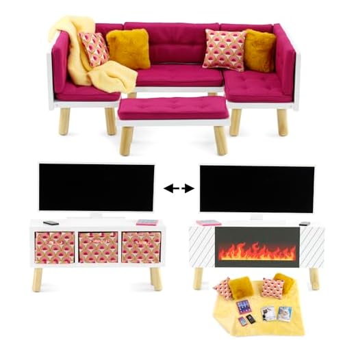 Emily Rose Doll Family Room Set