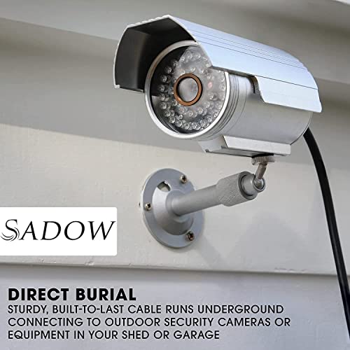 Image of Sadow 60 Meter Cat6 Outdoor Ethernet Cable Cat 6 Network Cable Heavy Duty Direct Burial In-Ground 24AWG UTP Waterproof UV Resistant RJ45 LAN Cable (60)