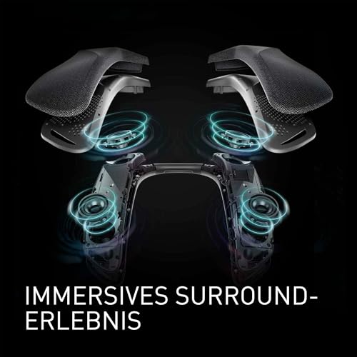 Panasonic SC-GNW30EG SoundSlayer Tragbarer kabelloser Gaming-Lautsprecher mit KI-Mikrofon mit Geräuschunterdrückung, 2,4 GHz, 4-Lautsprechersystem, LED, USB-C, PC/PS4/5/Switch/Xbox/TV, Schwarz