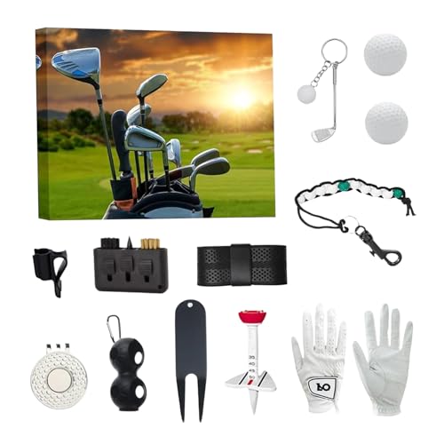 Calendrier de l'Avent de Golf 2025 pour débutant avec accessoires de trousse à outils de Noël