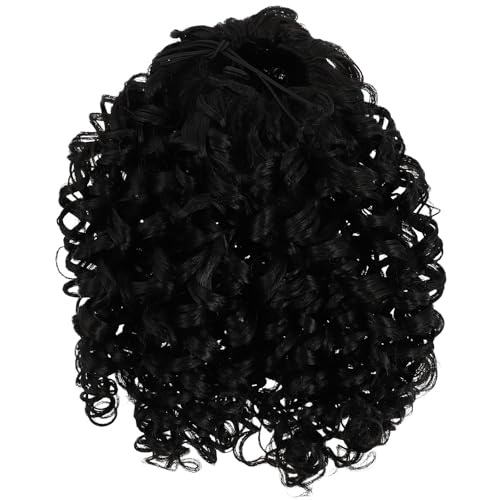 Extension Cheveux avec Cordon Élastique Postiche Queue de Cheval Bouclée Africaine Longue