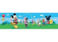 AG Design Disney Mickey Mouse Wand Sticker, Selbstklebende Folie, mehrfarbig, 500 x 14 cm