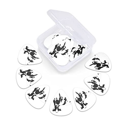 Lot de 12 médiators en forme de vache noir et blanc, 0,46 mm/0,71 mm/0,96 mm d’épaisseur pour guitares électriques… - Les Beatles, Paul McCartney, John Lennon, RIngo Starr, George Harrison Lot de 12 médiators en forme de vache noir et blanc, 0,46 mm/0,71 mm/0,96 mm d'épaisseur pour guitares électriques… – Image 7