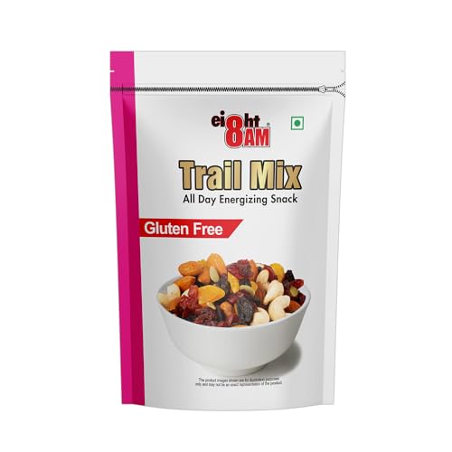 Image of 8:00 AM Gluten Free Trail Super Foods Mix, Made With Nutritious Ingredient, Healthy And Tasty Snack, Rich Source of Zinc, Potassium And Iron, 200 G